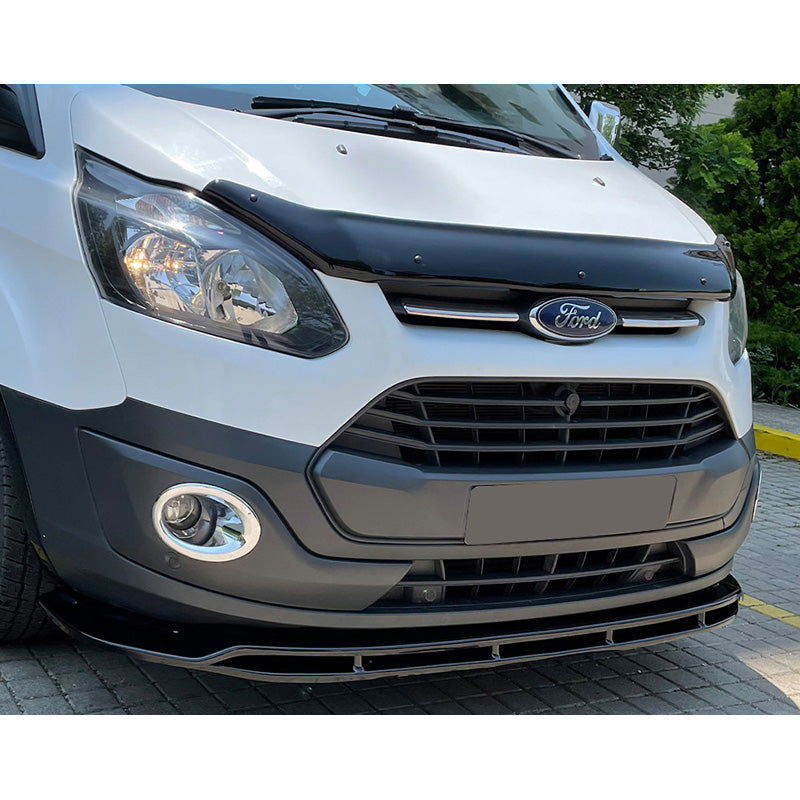OneWay, Frontspoiler, Glänzend schwarz, Passend für Ford Transit Custom MK1 (2012-2018), 2-teiliges Set