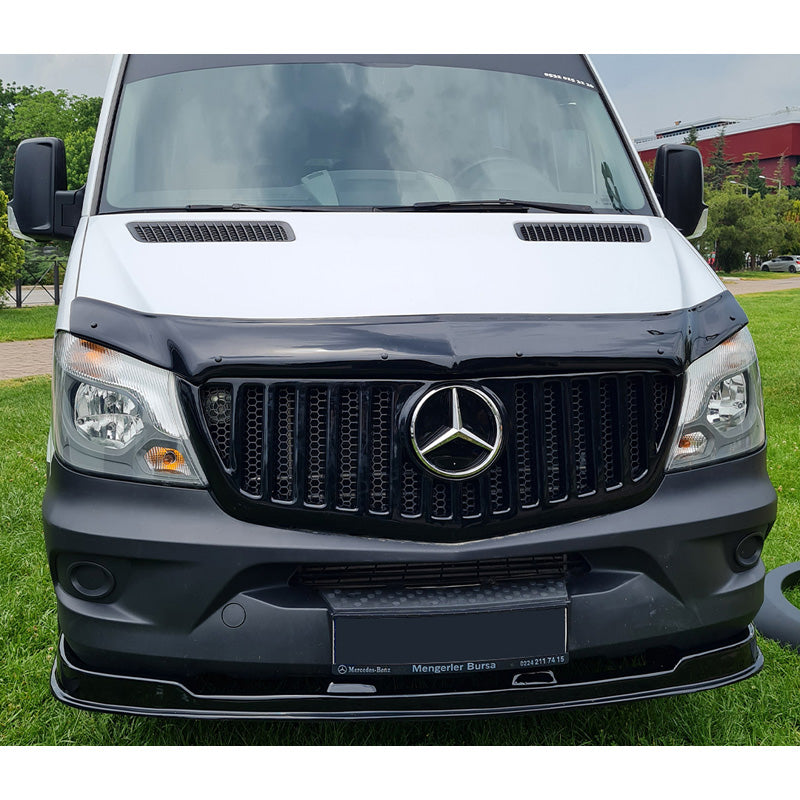 OneWay, Frontspoiler, Glänzend schwarz, Passend für Mercedes Sprinter W906 Facelift (2014-2018)