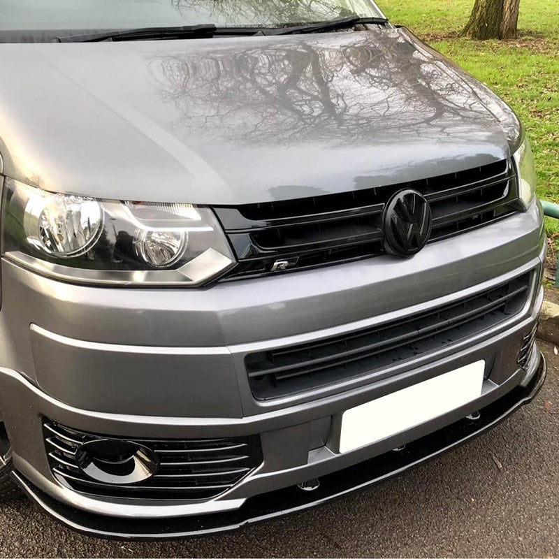 OneWay, Frontspoiler, Glänzend Schwarz, Passend für Volkswagen Transporter T5.1 Sportline (2010-2015)