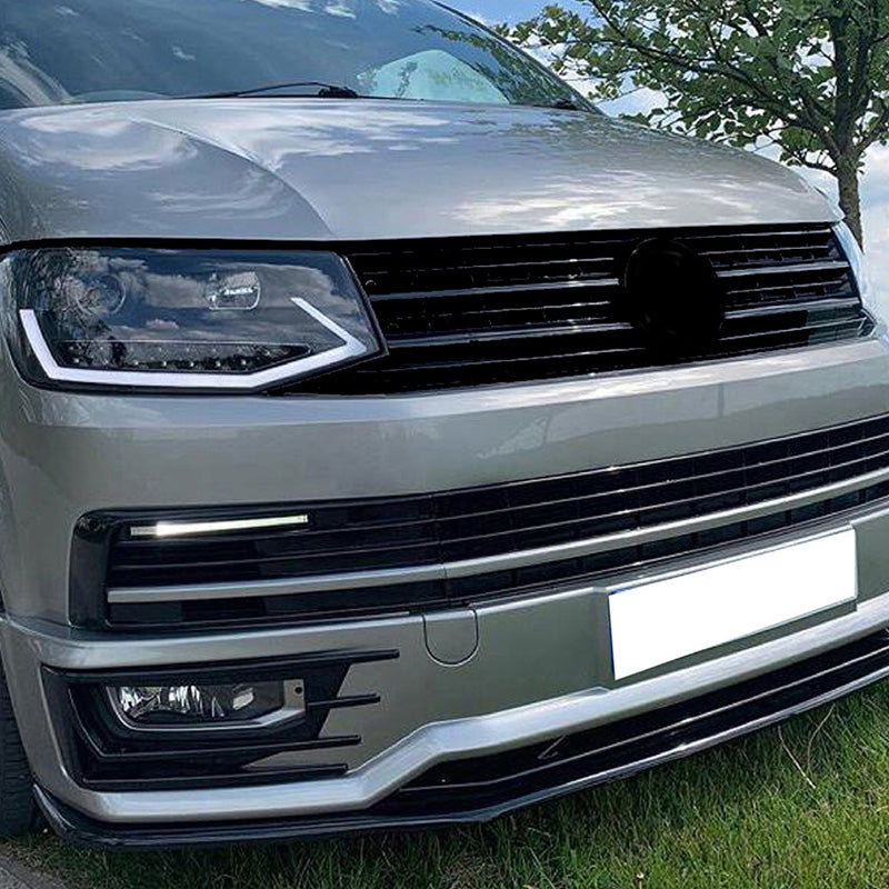 OneWay, Frontspoiler, Glanz schwarz, Passend für Volkswagen Transporter T6 Sportline (2015-2019)