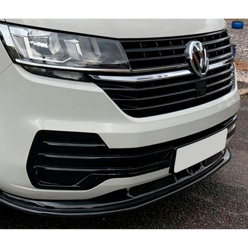 OneWay, Frontspoiler, Glänzend schwarz, Passend für Volkswagen Transporter T6.1 (2020-2022)