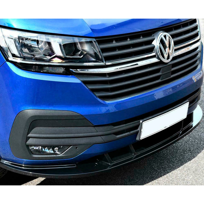 OneWay, Frontspoiler, Glänzend schwarz, Passend für Volkswagen Transporter T6.1 2020-2022, Version 2
