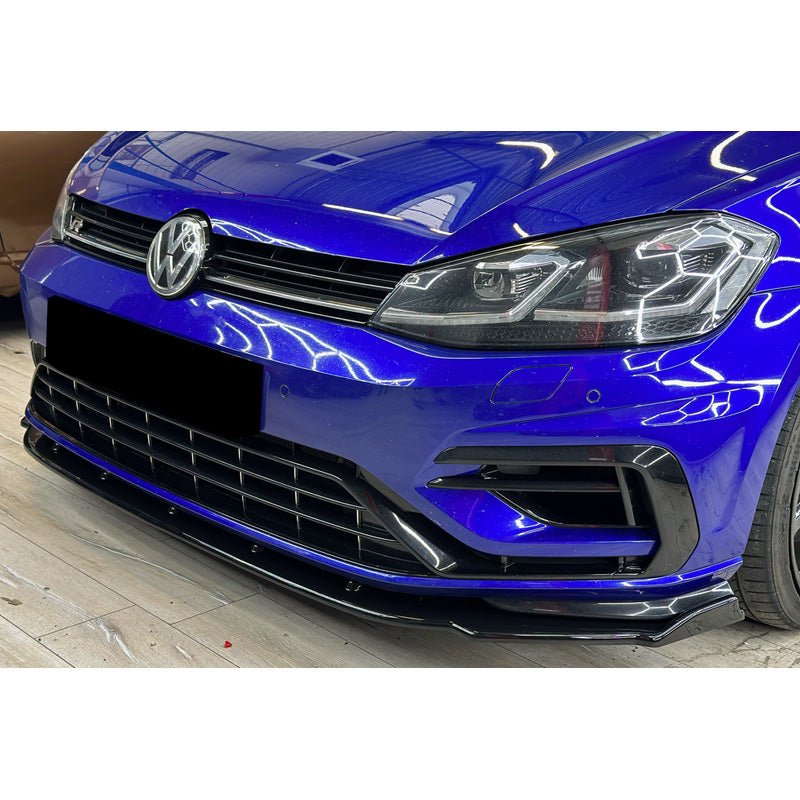 OneWay, Frontspoiler, Glanzvoll schwarz, Passend für Volkswagen Golf VII (7.5) HB/Variant R 2017-2020