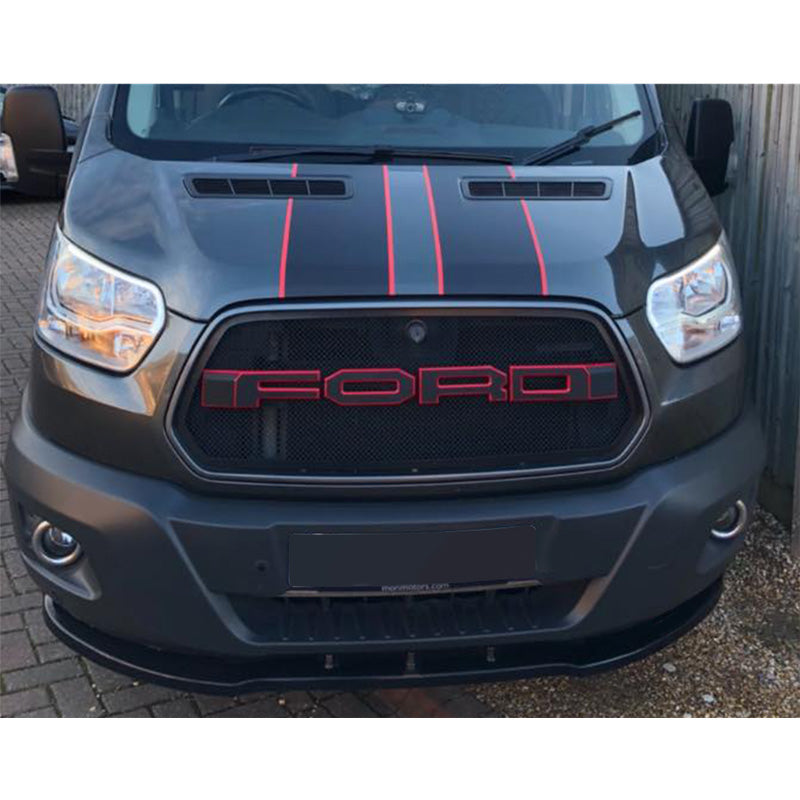 OneWay, Frontspoiler, glänzend schwarz, Passend für Ford Transit MK8 (2014-2019)