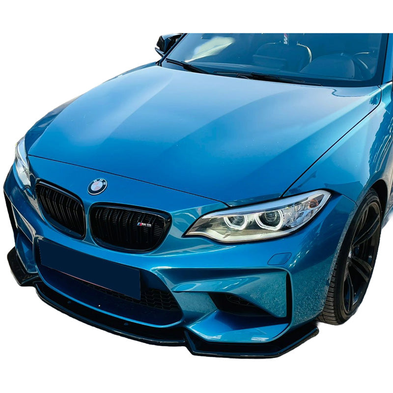 OneWay, Frontspoiler, glänzend Schwarz, passt für BMW M2 F87 (2016-2020)
