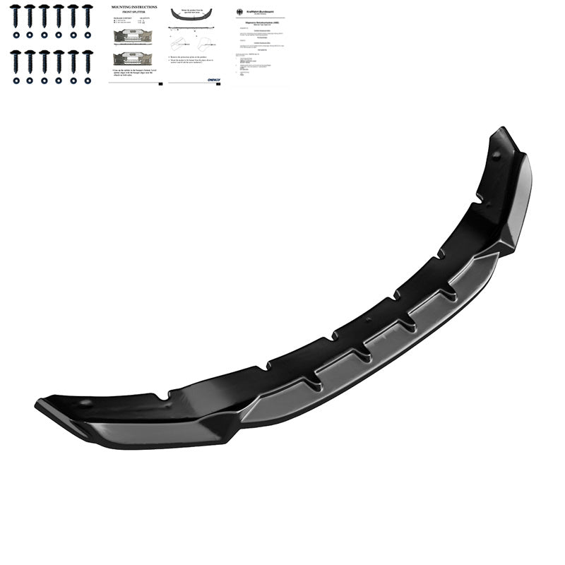 OneWay, Frontspoiler, glänzend schwarz, Passend für BMW X5 M F85 & X6 M F86 2013-2018