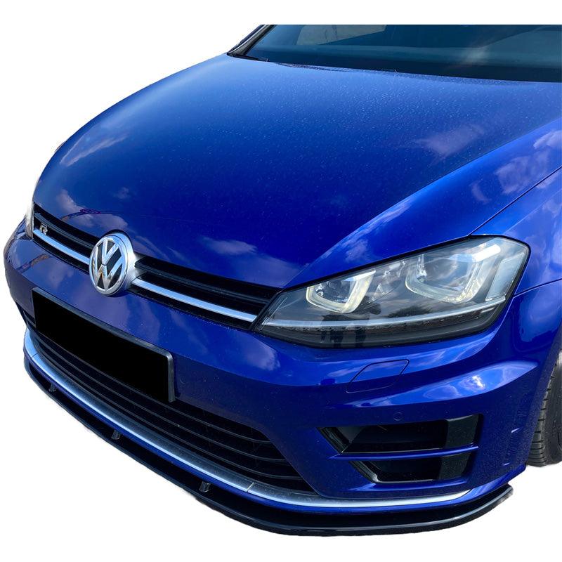 OneWay, Frontspoiler, glänzend schwarz, Passend für Volkswagen Golf VII HB/Variant R/R Line 2013-2016, Version 3