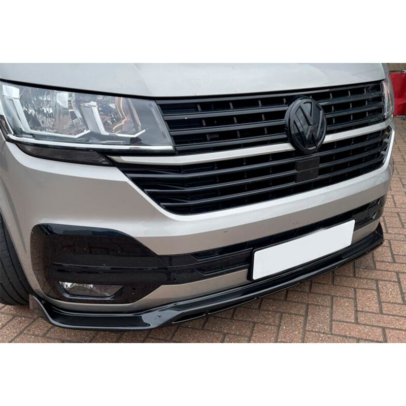 OneWay, Frontspoiler, glänzend schwarz, Passend für Volkswagen Transporter T6.1 (2020-2022), 'Version 3'