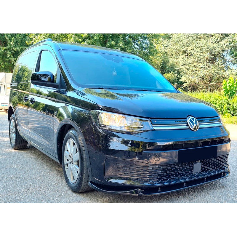 OneWay, Frontspoiler, glänzend schwarz, Passend für Volkswagen Caddy MK5 (2020-), OEM-Qualität