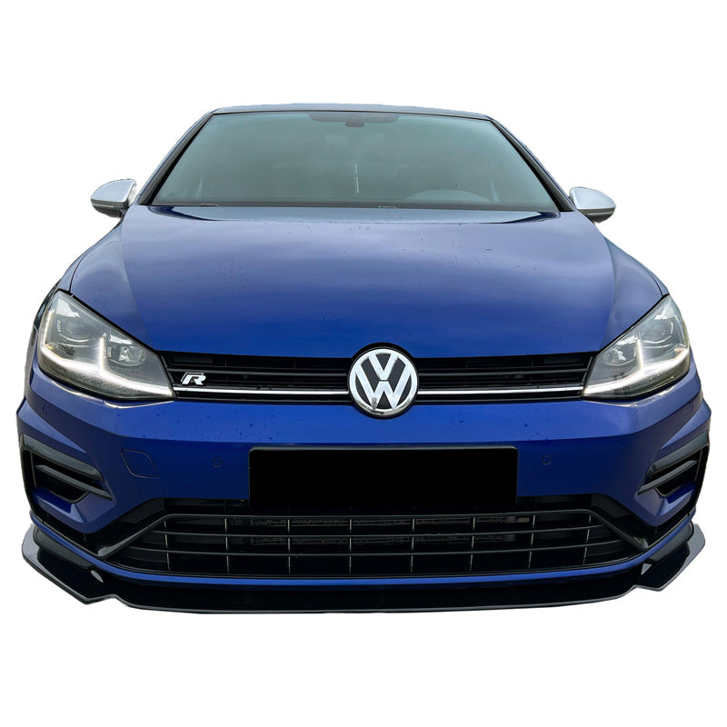 OneWay, Frontspoiler, glänzend schwarz, Passend für Volkswagen Golf VII (7.5) HB/Variant R 2017-2020, Version 3