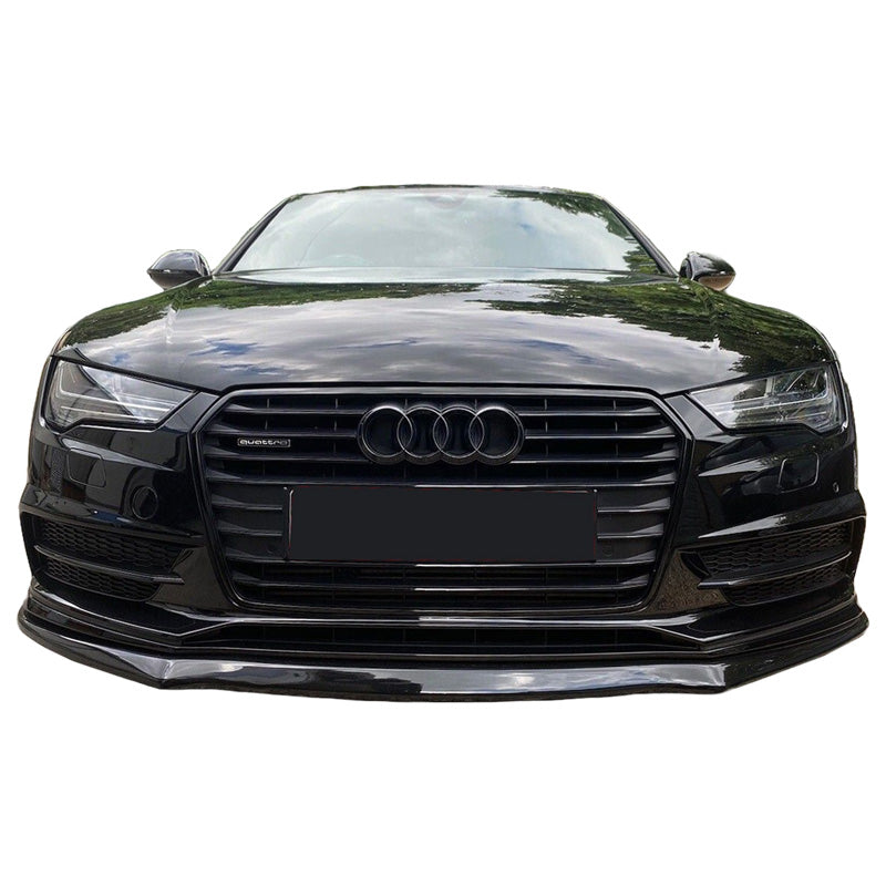 OneWay, Frontspoiler, glänzend schwarz, Passend für Audi A7 S-Line/S7 C7 Facelift 2014-2017