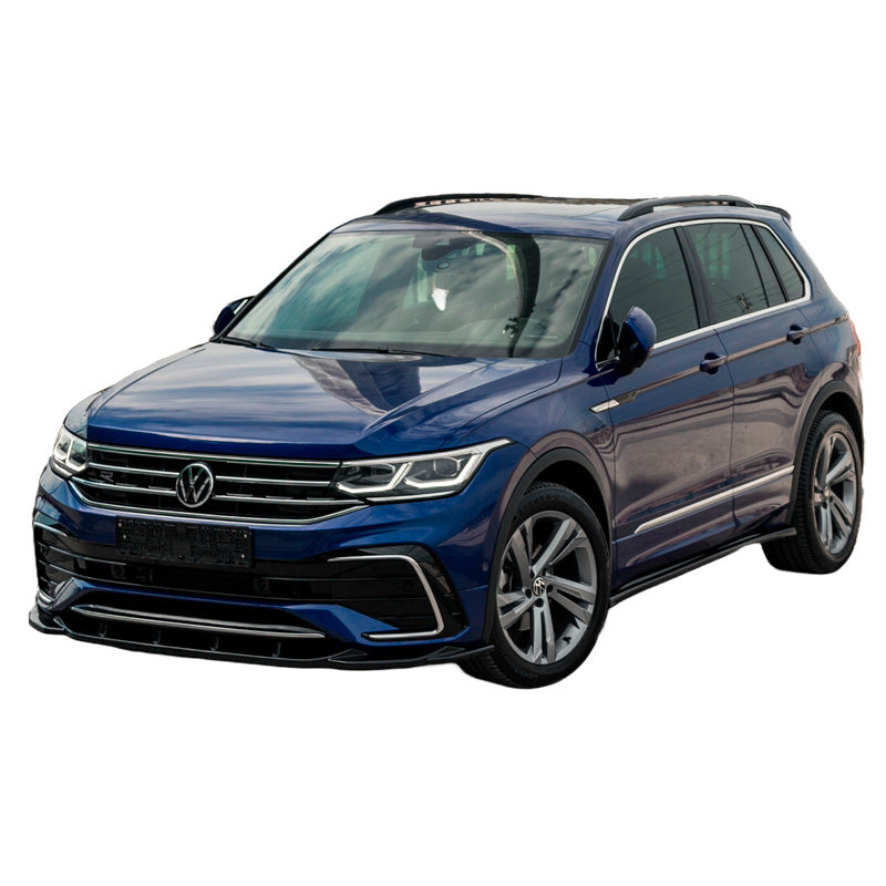 OneWay, Frontspoiler, glänzend schwarz, Passend für Volkswagen Tiguan II R/R-Line Facelift 2020-2024, ABE TÜV zugelassen
