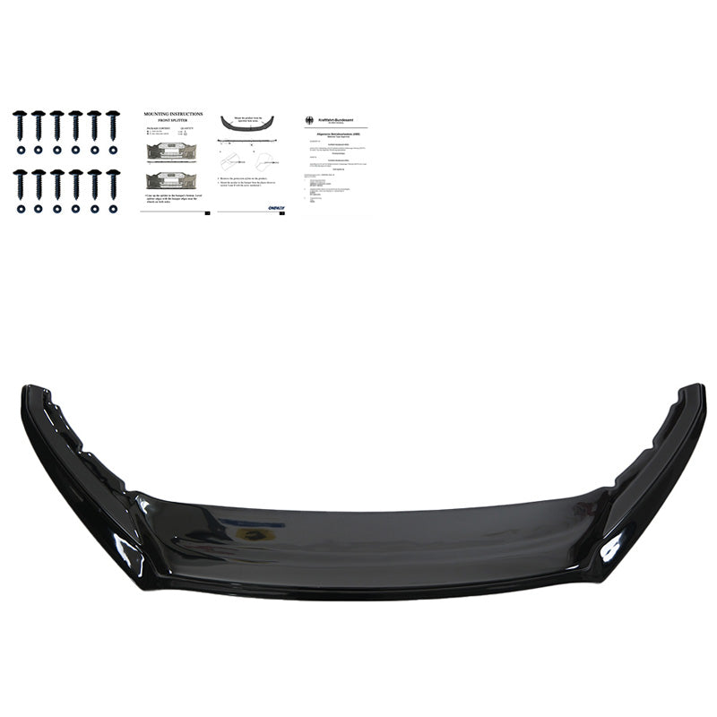 OneWay, Frontspoiler, glänzend schwarz, Passend für Skoda Superb 3V HB/Combi Facelift (2019-2023)