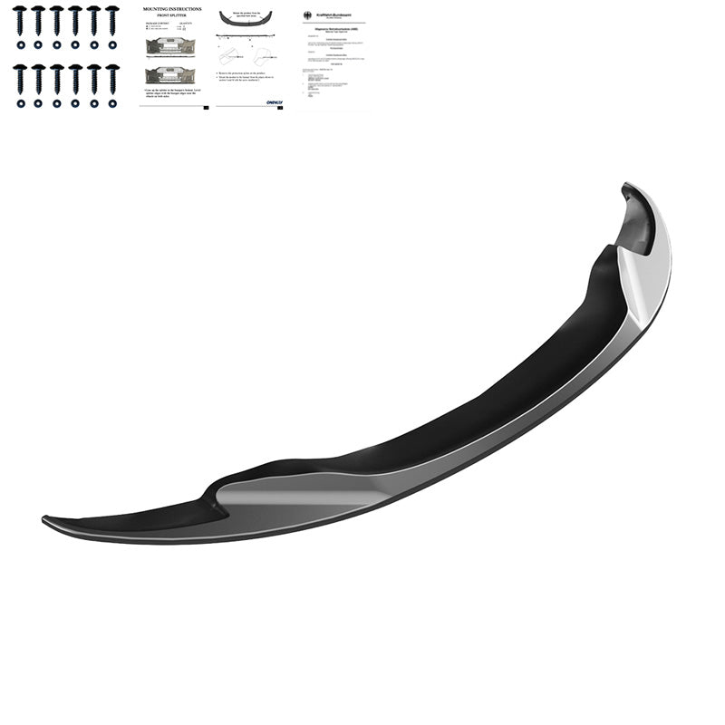 OneWay, Frontspoiler, glänzend schwarz, Passend für BMW M3 E92 Coupe/E93 Convertible 2007-2013, Version 2