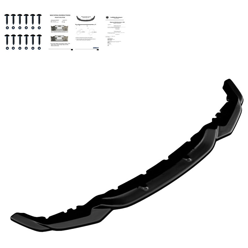 OneWay, Frontspoiler, glänzend schwarz, Passend für BMW M2 F87 2016-2020, Version 2