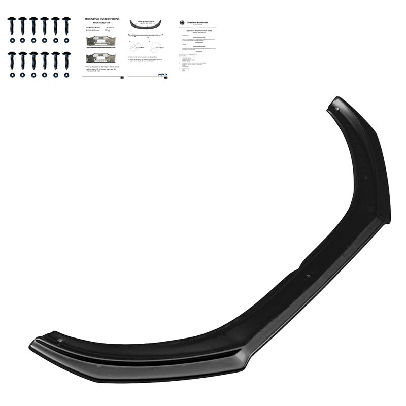 OneWay, Frontspoiler, glänzend schwarz, Passend für Volvo V40 R-Design 2012-2019, OEM-Qualität