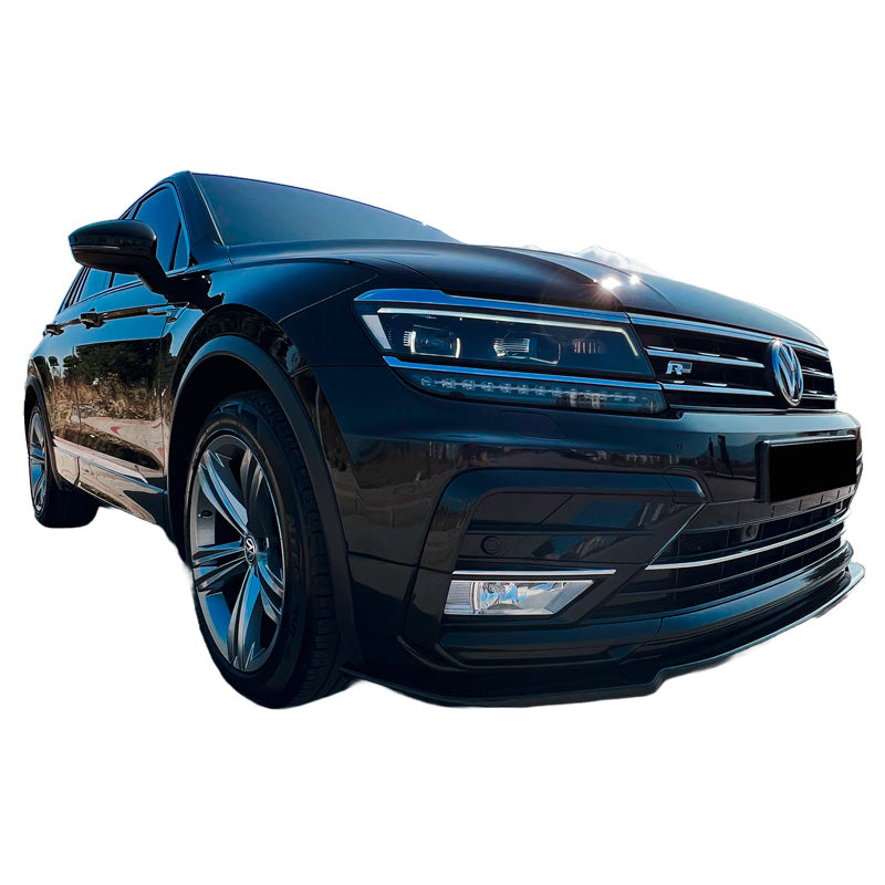 OneWay, Frontspoiler, glänzend schwarz, Passend für Volkswagen Tiguan II R-Line 2016-2020 inkl. Allspace