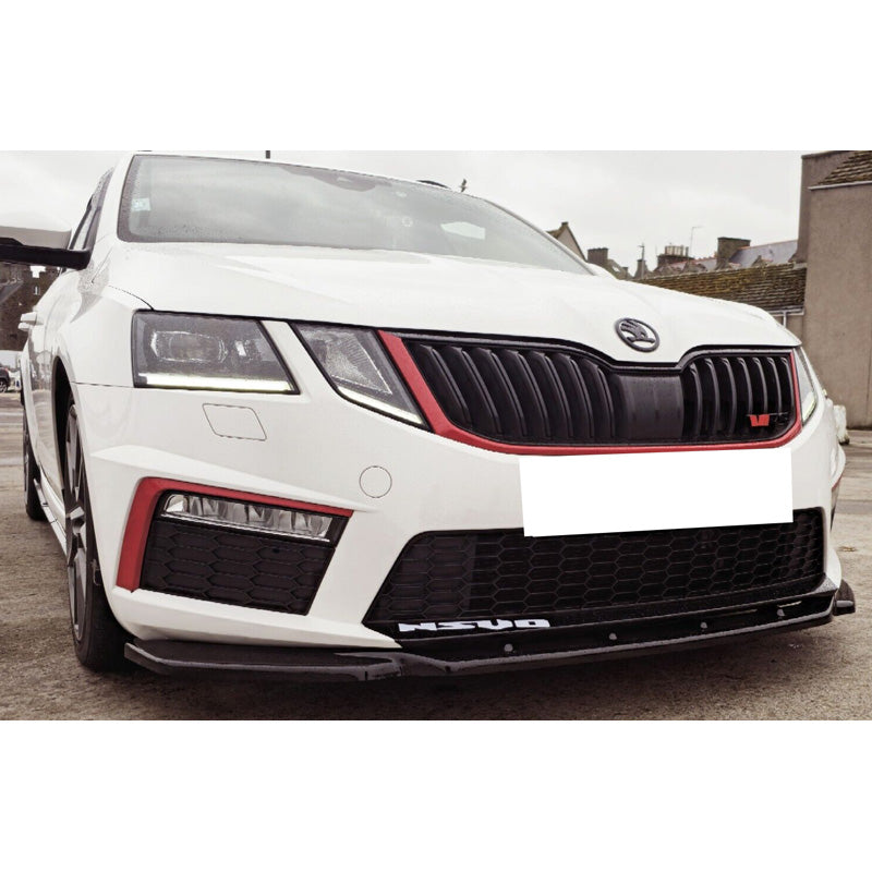 OneWay, Frontspoiler, glänzend Schwarz, Passend für Skoda Octavia III RS HB/Kombi (2013-2016)