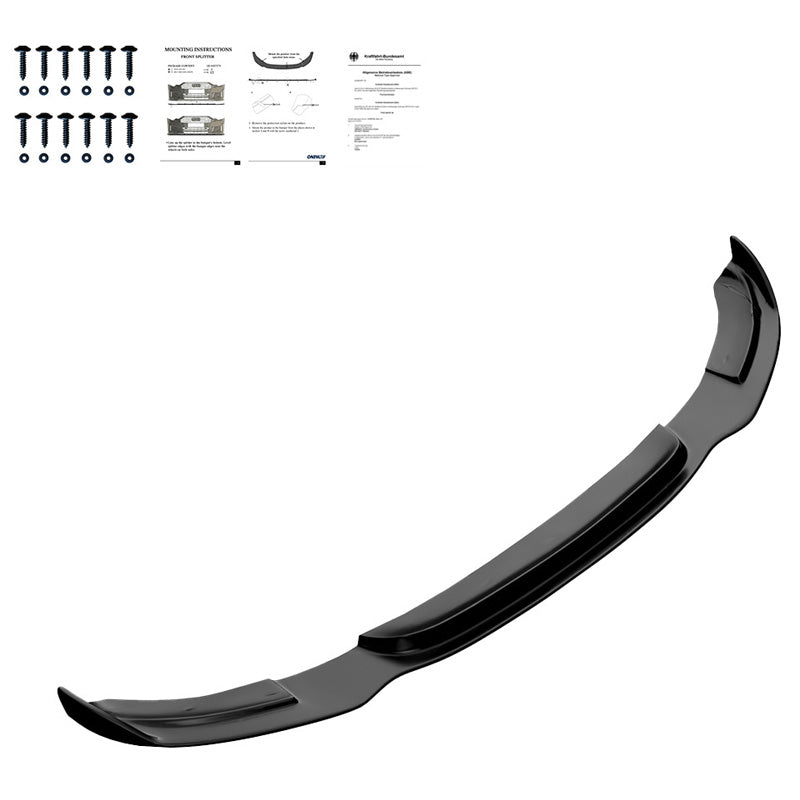 OneWay, Frontspoiler, glänzend Schwarz, Passend für BMW 3-Series F34 GT 335i M-Pack (2012-2017)