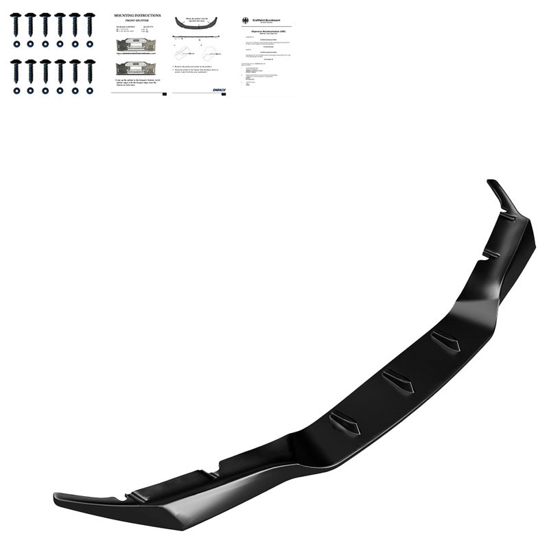 OneWay, Frontspoiler, glänzend Schwarz, Passend für BMW M5 F90 PreFacelift 2018-2020, OEM-Qualität