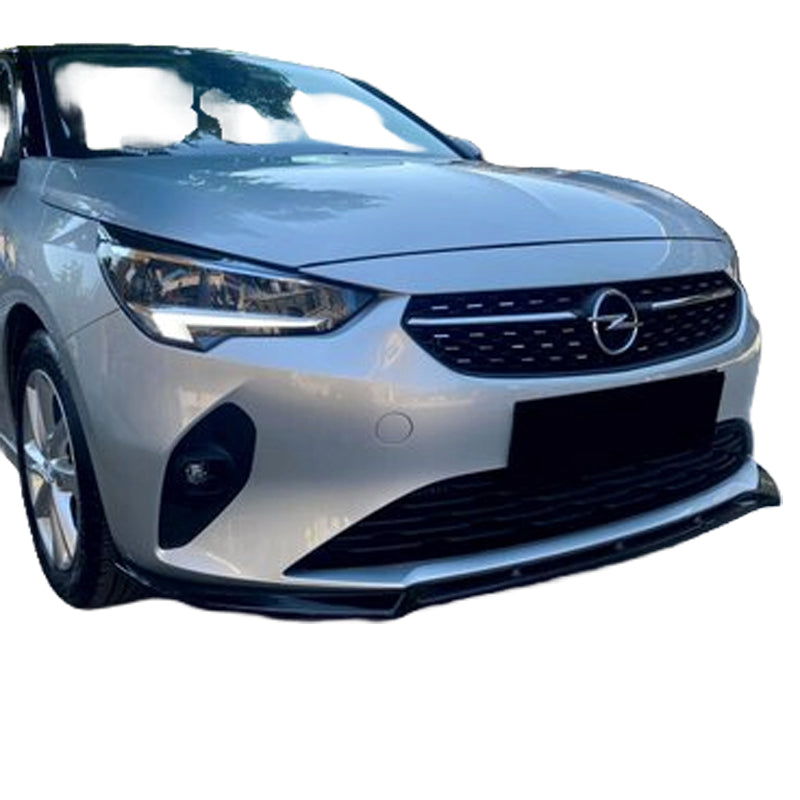 OneWay, Frontspoiler, glänzend Schwarz, Passend für Opel Corsa F 2019-, OEM-Qualität, TÜV-geprüft