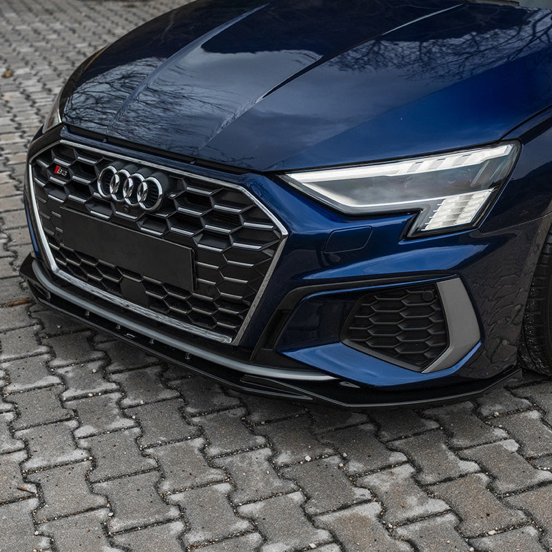 OneWay, Frontspoiler, Glanzschwarz, Passend für Audi A3 S-Line/S3 8Y (2020-), 'Sporty Design'