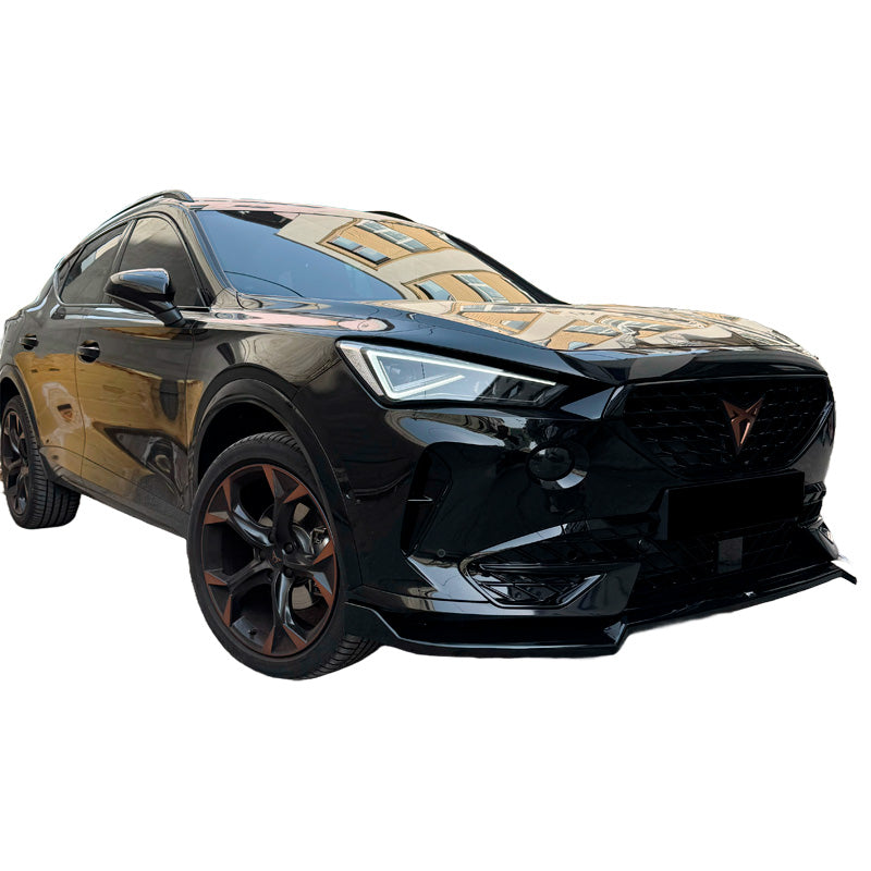 OneWay, Frontspoiler, Glanzschwarz, Passend für Cupra Formentor 2020-2024, Version 2
