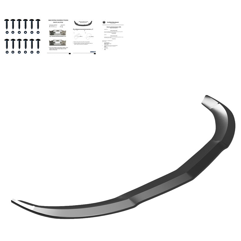 OneWay, Frontspoiler, Glanzschwarz, Passend für Mercedes A45 AMG W176 (2013-2015)