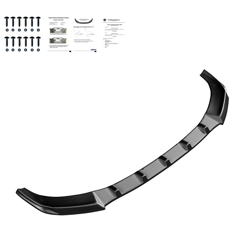 OneWay, Frontspoiler, Glanzschwarz, Passend für Audi A7 S-Line/S7 C7 Facelift 2014-2017, Version 2