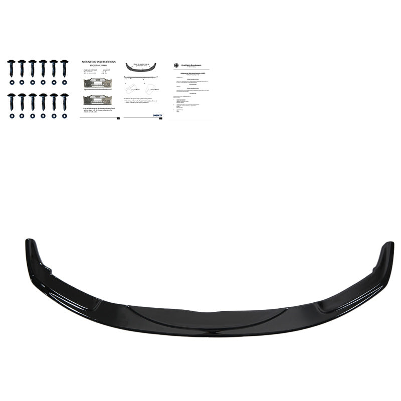 OneWay, Frontspoiler, Glanzschwarz, Passend für BMW 5-Serie F10/F11 M-Pack (2011-2016), Version 3