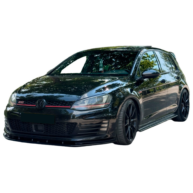 OneWay, Frontspoiler, Glanzschwarz, Passend für Volkswagen Golf VII HB/Variant GTI/GTD 2013-2016