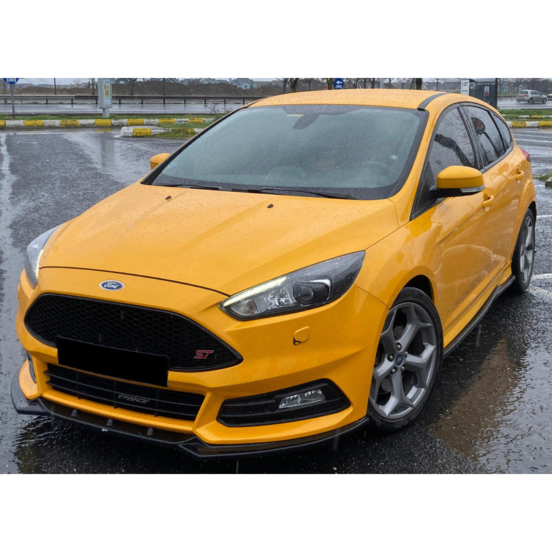 OneWay, Frontspoiler, Glanzschwarz, Passend für Ford Focus ST MK3 HB/Combi Facelift 2015-2018