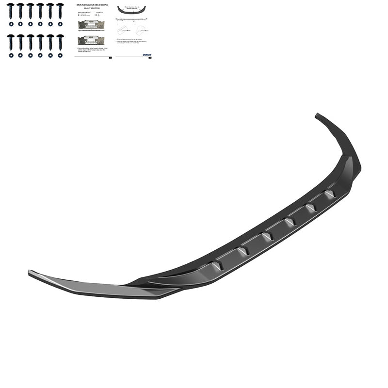 OneWay, Frontspoiler, glänzend schwarz, Passend für Audi A3 (8Y) Sedan/Sportback 2020-2024, ohne S-Line/S3/RS3