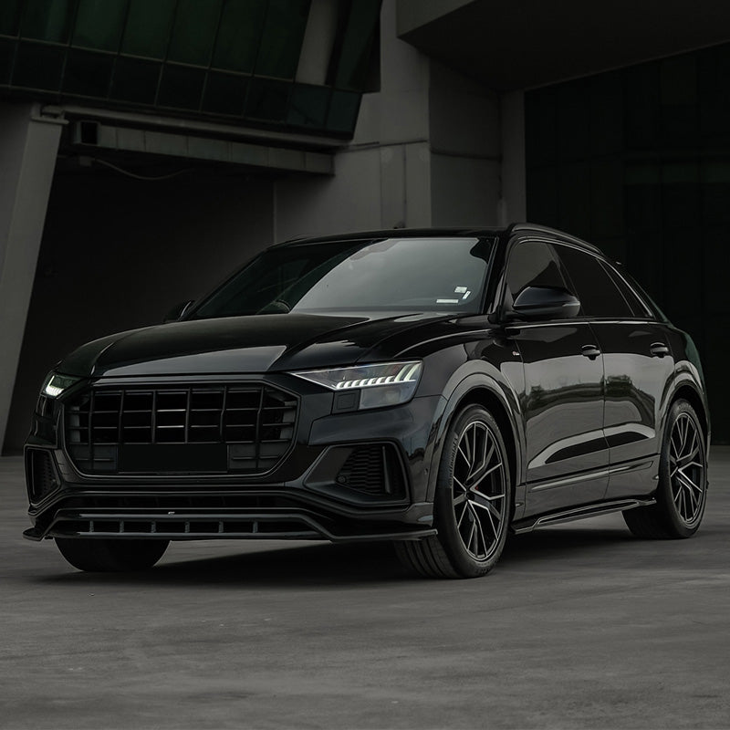OneWay, Frontspoiler, Hochglanzschwarz, passt für Audi Q8 S-Line & SQ8 MK1 (2018-2023)