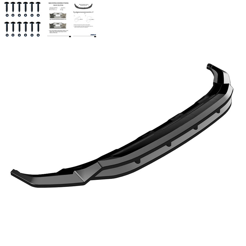 OneWay, Frontspoiler, glänzend schwarz, Passend für Volkswagen Touareg III R-Line 2018-2023