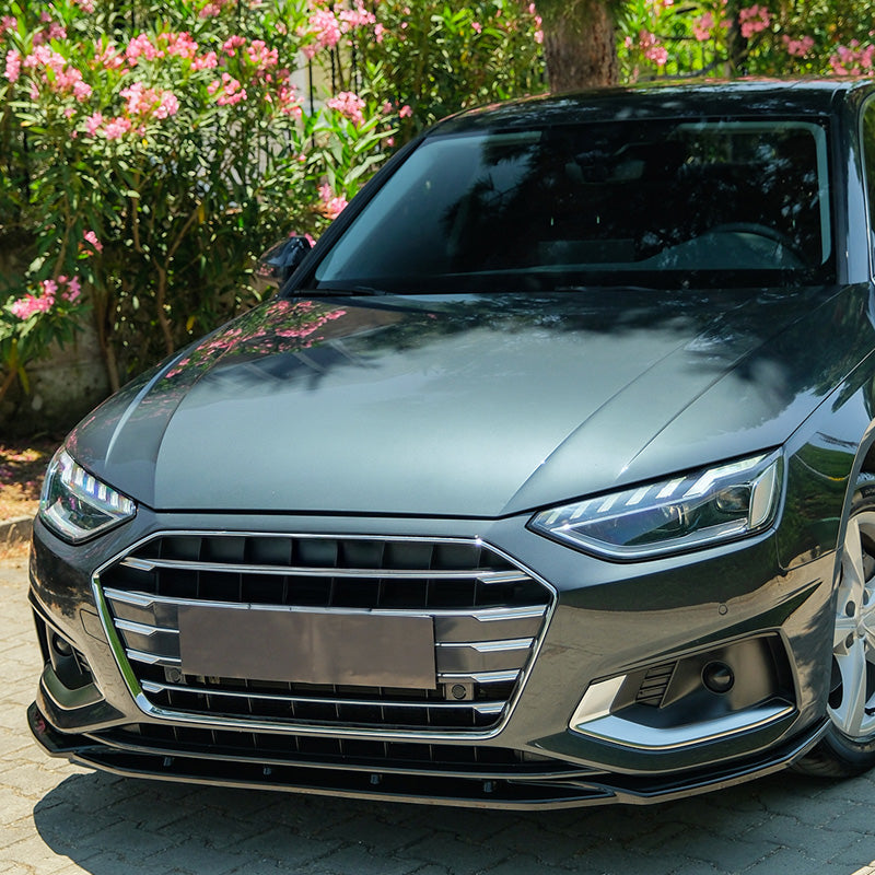 OneWay, Frontspoiler, Glanzschwarz, passt für Audi A4 (B9) Sedan/Avant Facelift (2019-2024) excl. S4/S-Line