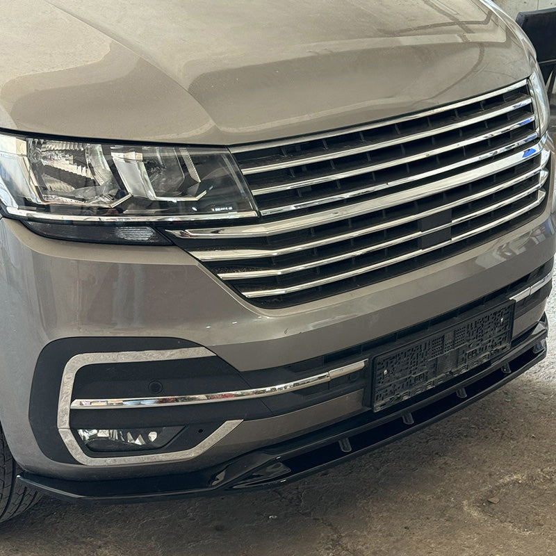 OneWay, Frontspoiler, Glanzschwarz, passt für Volkswagen Transporter T6.1 (2020-2022)