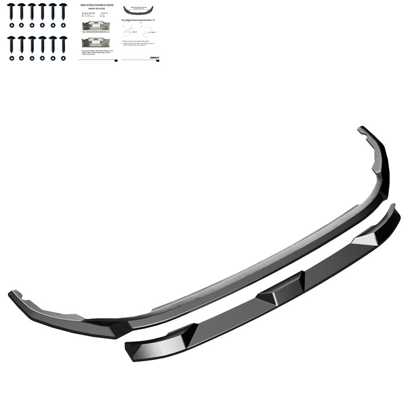 Oneway, Frontspoiler, glanzschwarz, passt zu Volkswagen Transporter T7 (2024-)