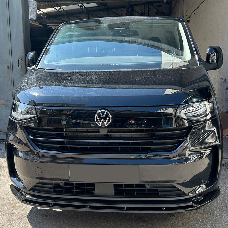 OneWay, Frontspoiler, Hochglanzschwarz Version 2, passt für Volkswagen Transporter T7 (2024-)