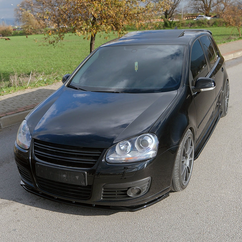 OneWay, Frontspoiler, Glanzschwarz, passt für Volkswagen Golf V GTi/GTD (2003-2008)