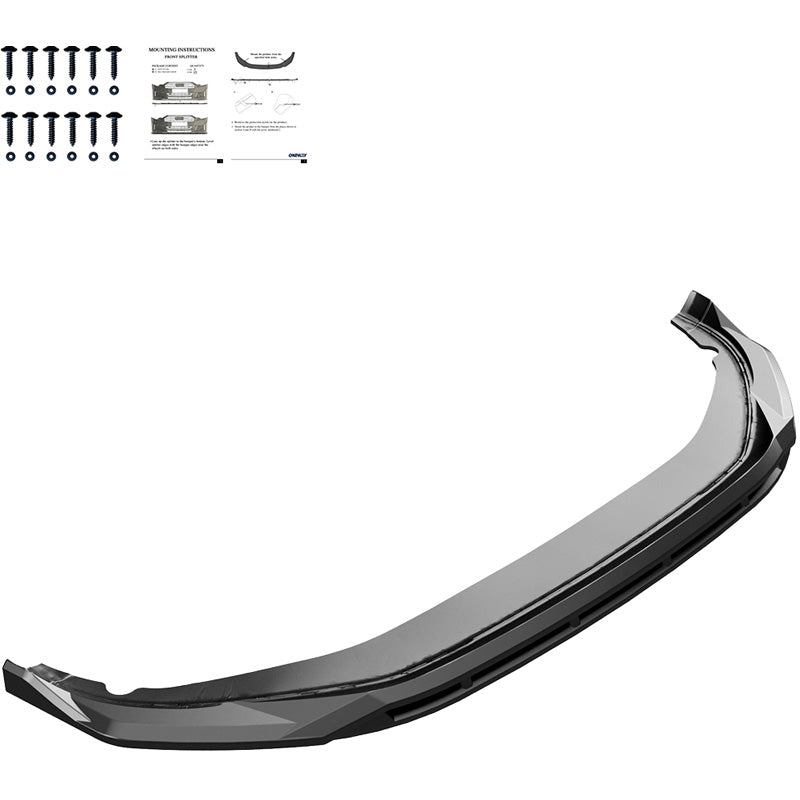 OneWay, Frontspoiler, Glanzschwarz, passt für Volkswagen Tayron (R41) R-Line (2024-)