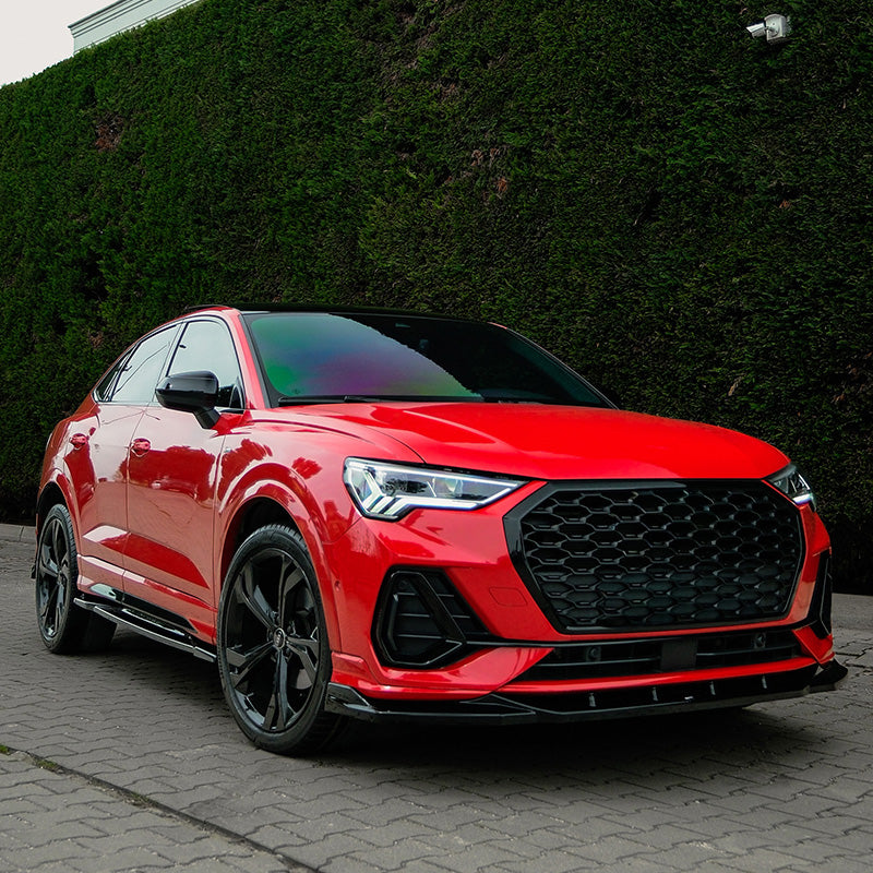 OneWay, Frontspoiler, Hochglanzschwarz, passt zu Audi Q3 (F3B) S-Line & Q3 Sportback (F3N) S-Line (2019-2025) excl. RSQ3