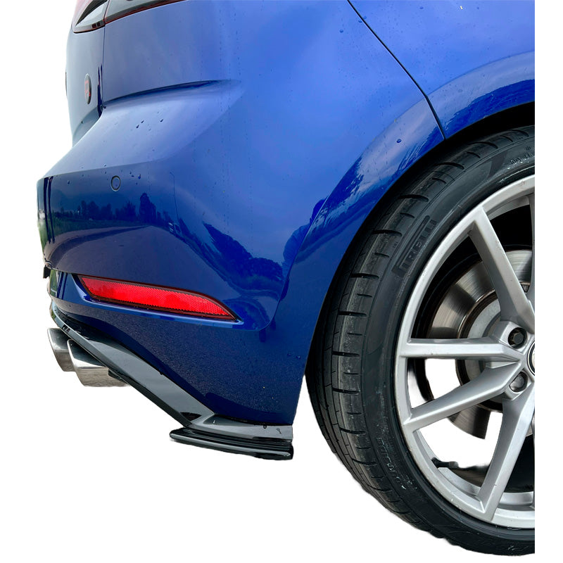 OneWay, Heckstoßstangen-Splitter, Glanzschwarz, Passend für Volkswagen Golf VII (7.5) HB R 2017-2020, 2er-Set