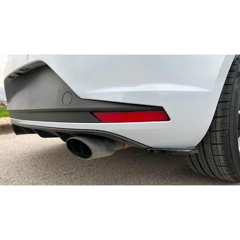 OneWay, hintere Seitendiffusoren, Hochglanzschwarz, Passend für Seat Leon (5F) HB FR/Cupra 2013-2016, 2-teiliges Set
