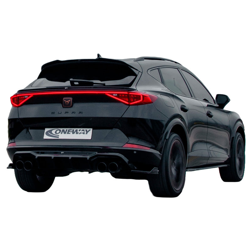 OneWay, Heckstoßstangen-Seitensplitter, Hochglanzschwarz, Passend für Cupra Formentor 2020-, 'Sporty Look' – 2 Teile