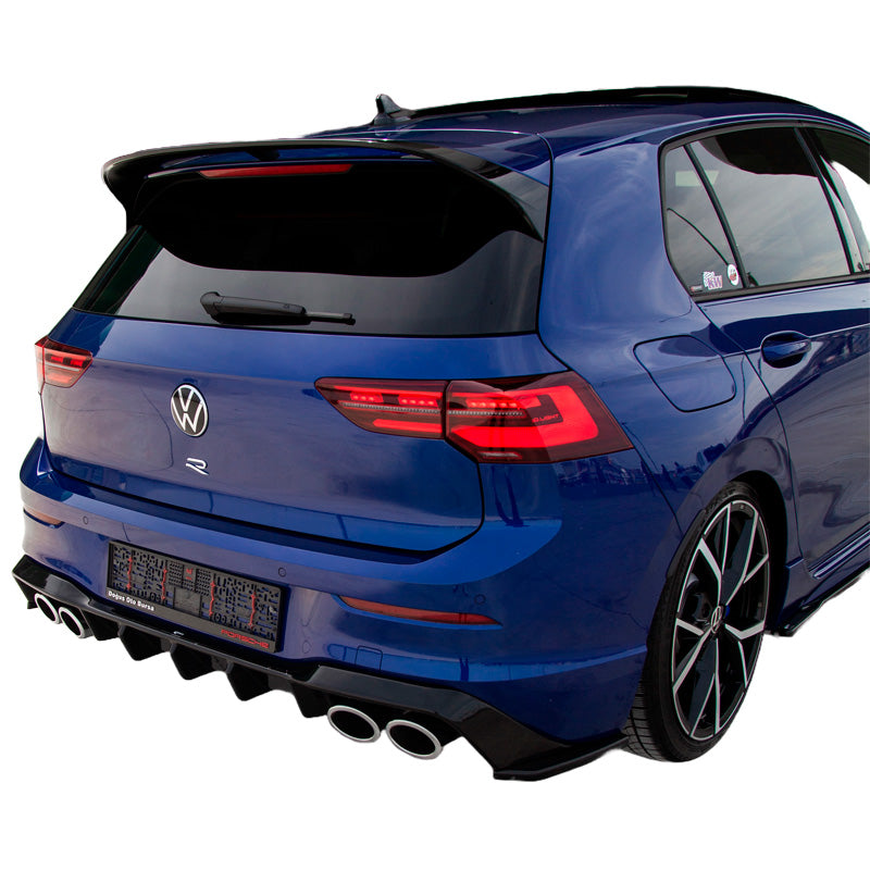 OneWay, Heckstoßstangen-Seitensplitter, Glänzend schwarz, Passend für Volkswagen Golf VIII HB R 2020-, 2 Stk.