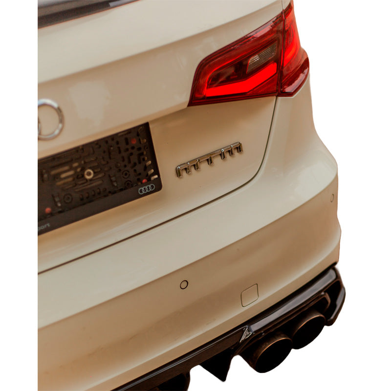 OneWay, Heckstoßfänger-Seitendiffusoren, Hochglanzschwarz, passt zu Audi S3 8V Sportback (2013-2016) – 2er-Set