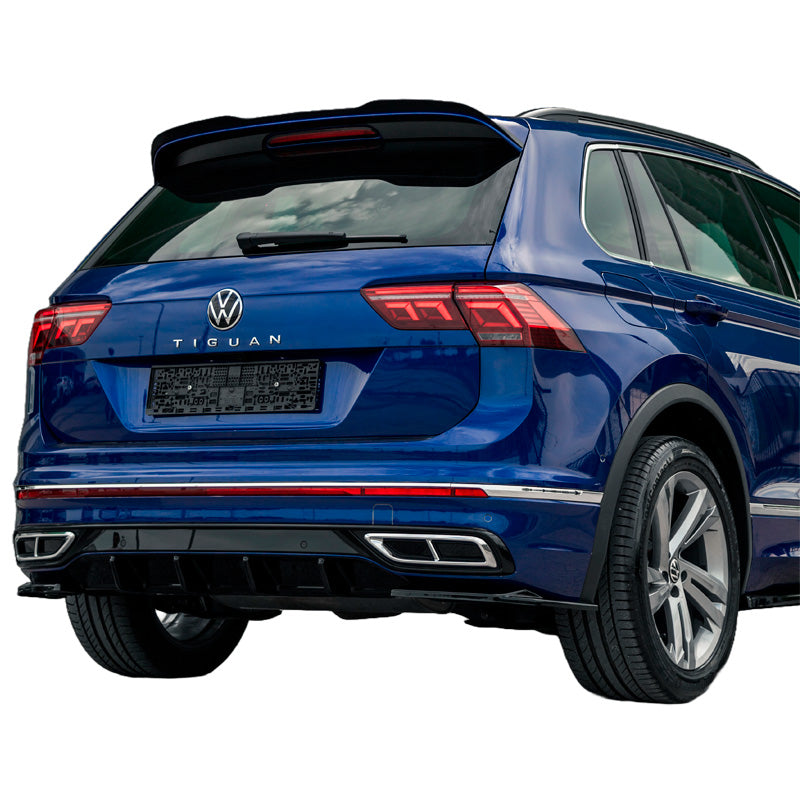 OneWay, Heckstoßfänger-Splitter, Glänzend schwarz, passt zu Volkswagen Tiguan II R-Line Facelift (2020-2024)