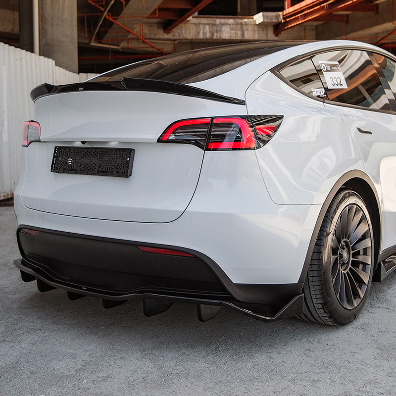 OneWay, Frontlippe, hinten, Glanzschwarz, passt für Tesla Model Y (2019-2025)