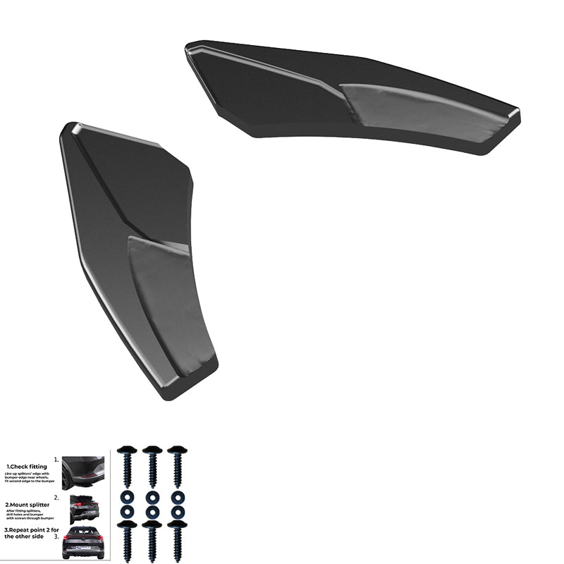 OneWay, Frontlippe, glanzschwarz, passt für Audi A3 (8Y) Sportback S-Line/S3 Facelift (2025-)